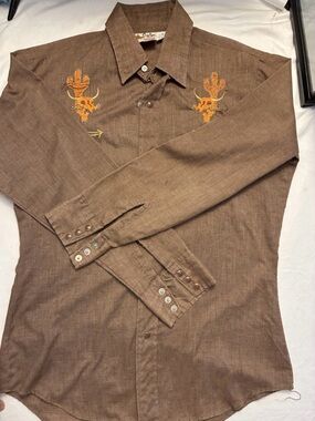 Vtg Cowboy Joe By Atlantic
Western Mens Sz M
Stagecoach Pearl Snap Shirt
